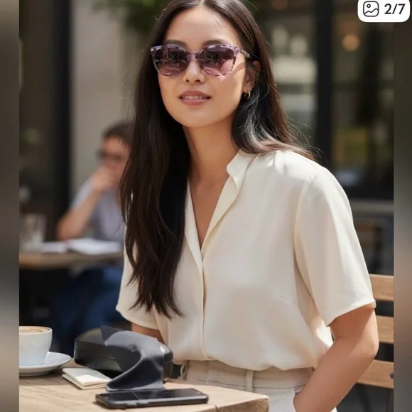 Coach Purple Tortoise Sunglasses For Women With Case EUC - Picture 2 of 7